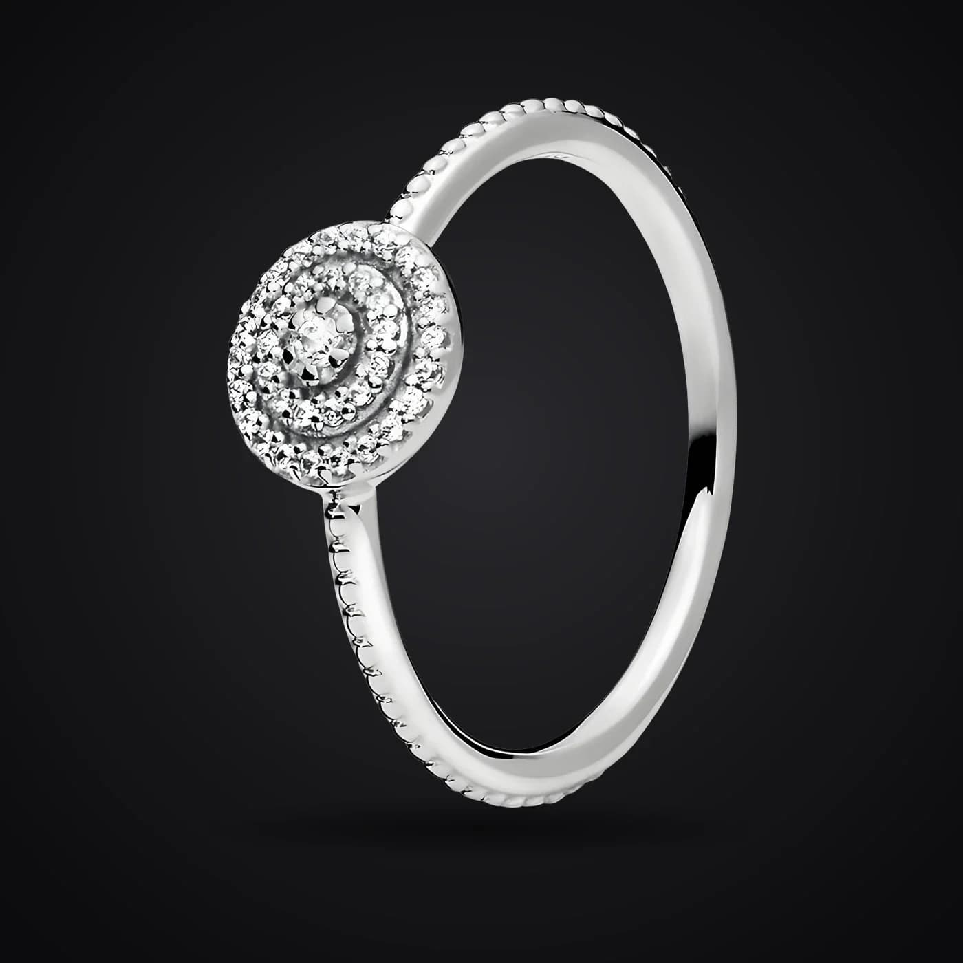 Eternity Circle ring on a dark background