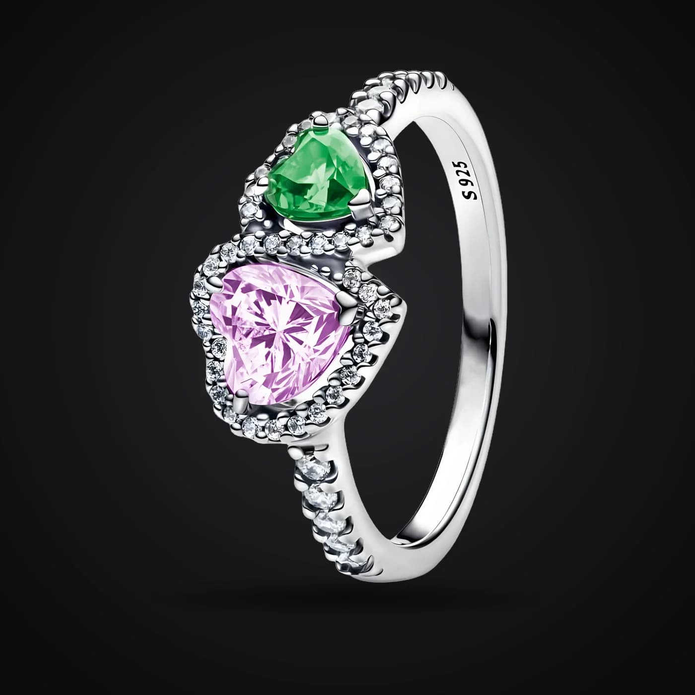 Spring Tenderness ring on a dark background