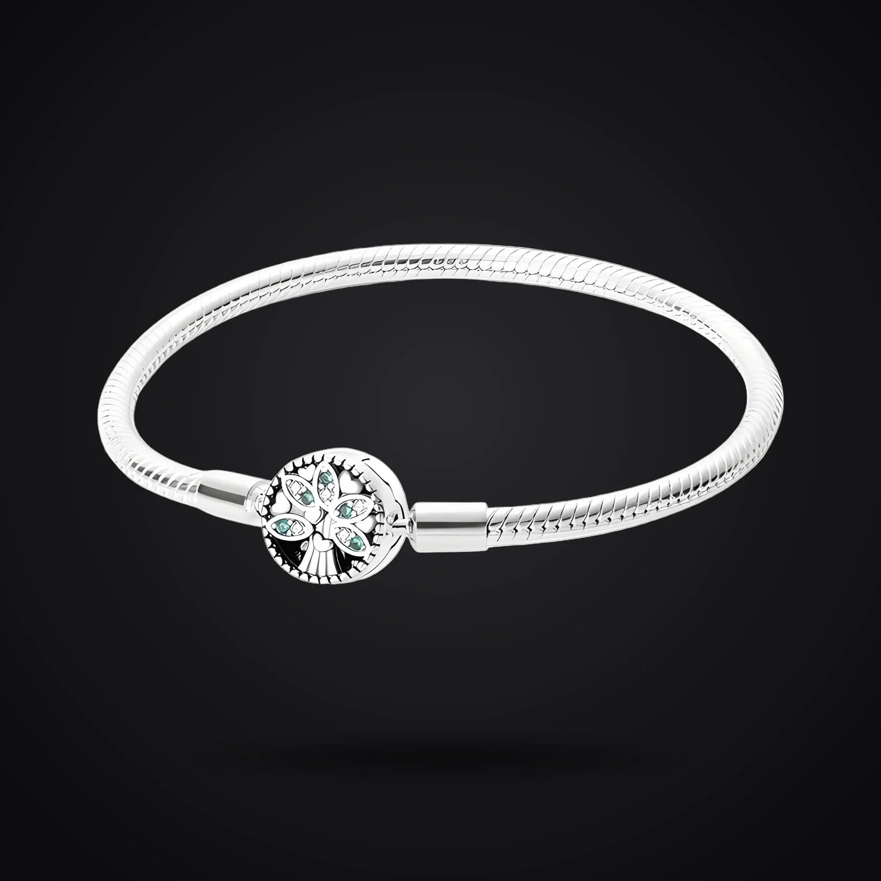 Tree of Life Clasp bracelet on a dark background